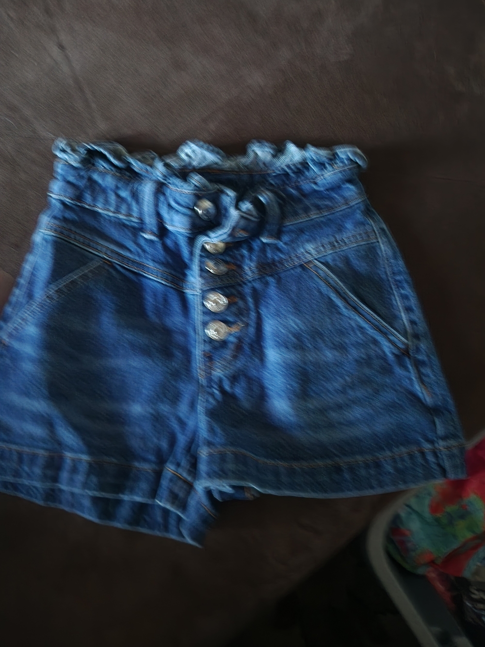wild fable Blue High-Waist Denim Shorts